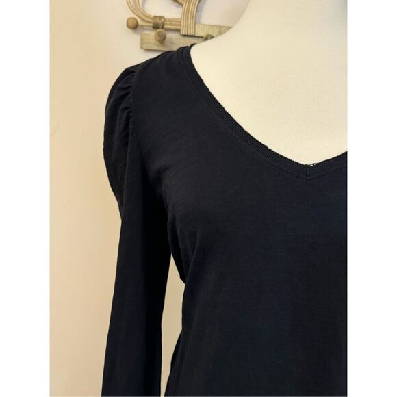 Nation Ltd Black Puff Sleeve T Shirt Dress L - Picture 4 of 6
